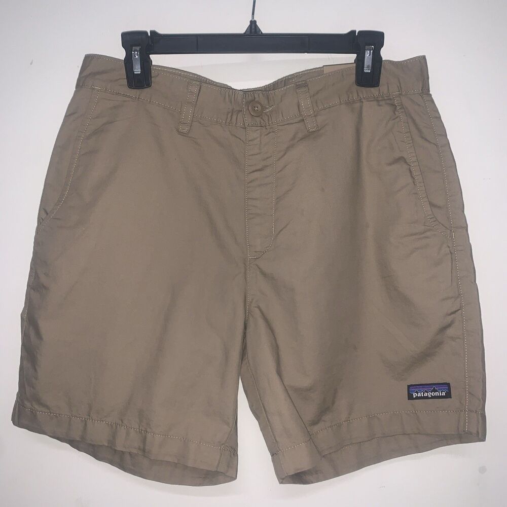 Patagonia Light All-Wear Organic Cotton/Hemp Shorts Mens 31 Khaki Hiking Casual